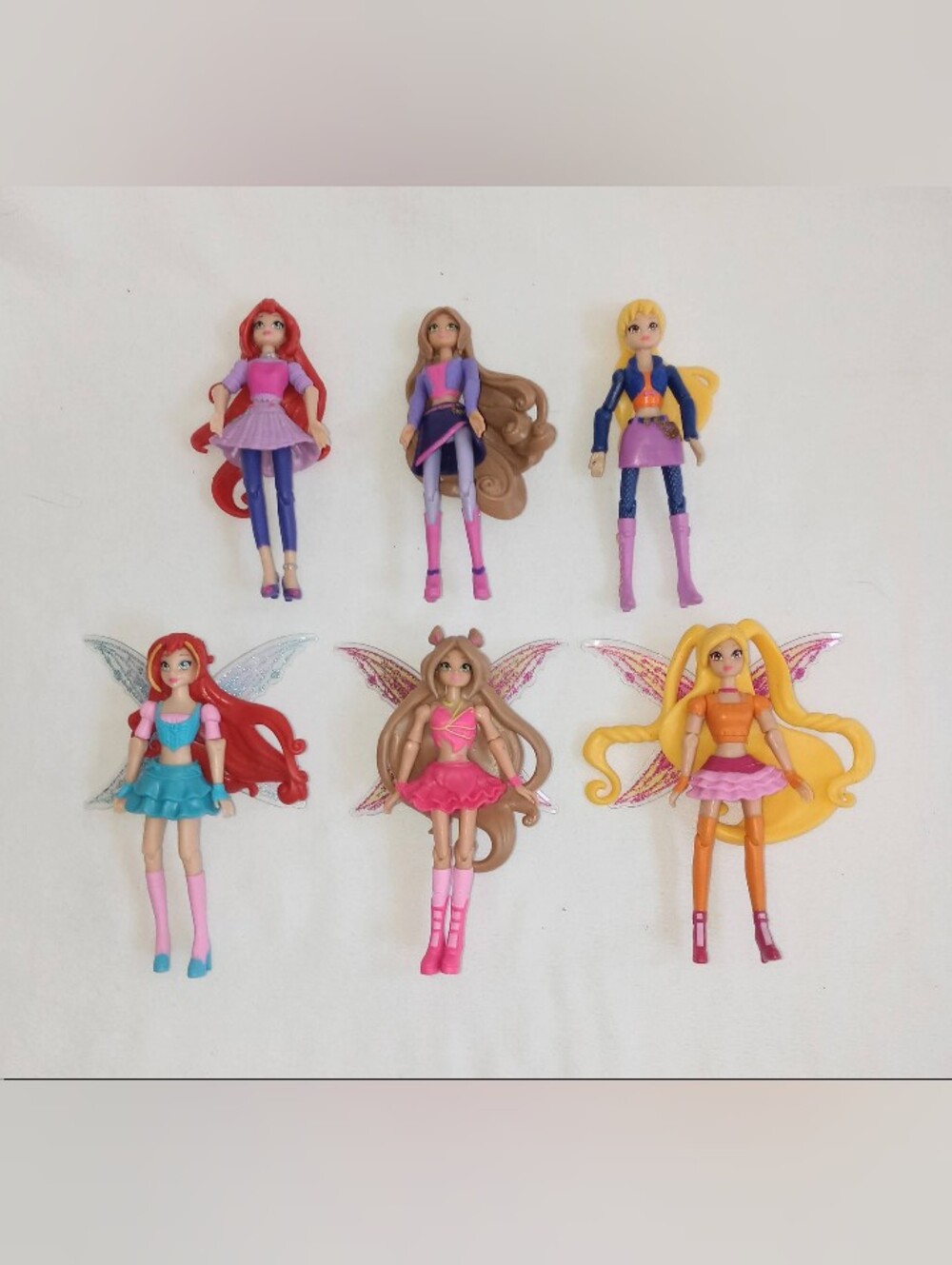 2012 Winx Club Transformation Collection Posable Dolls Set Of 6